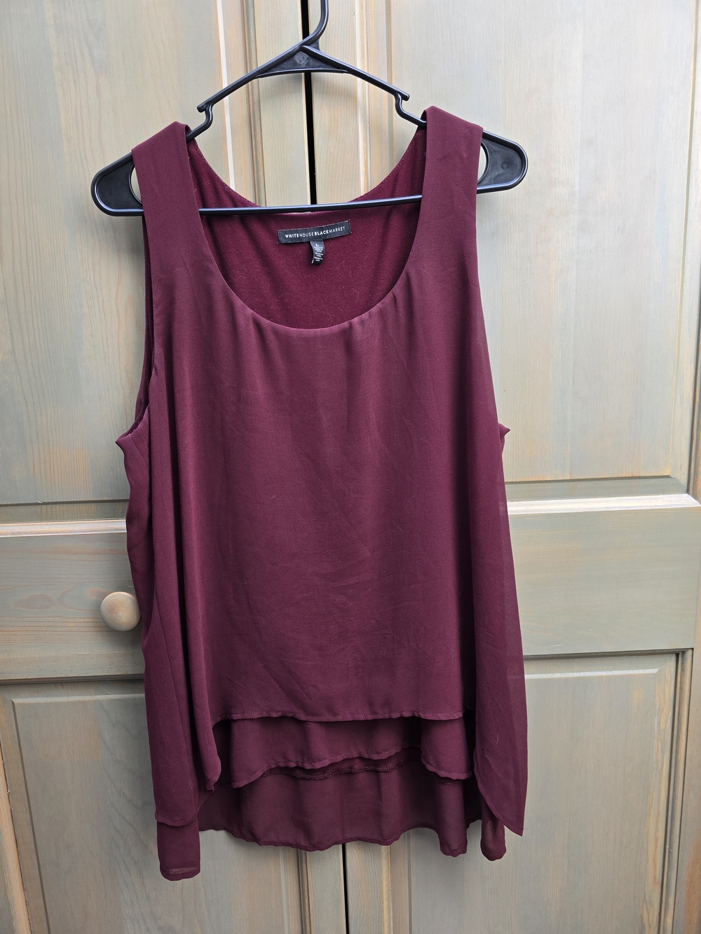 White House Black Market Burgundy Top